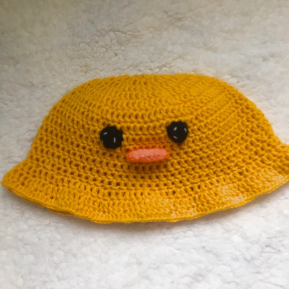 Crochet Duck Bucket Hat 